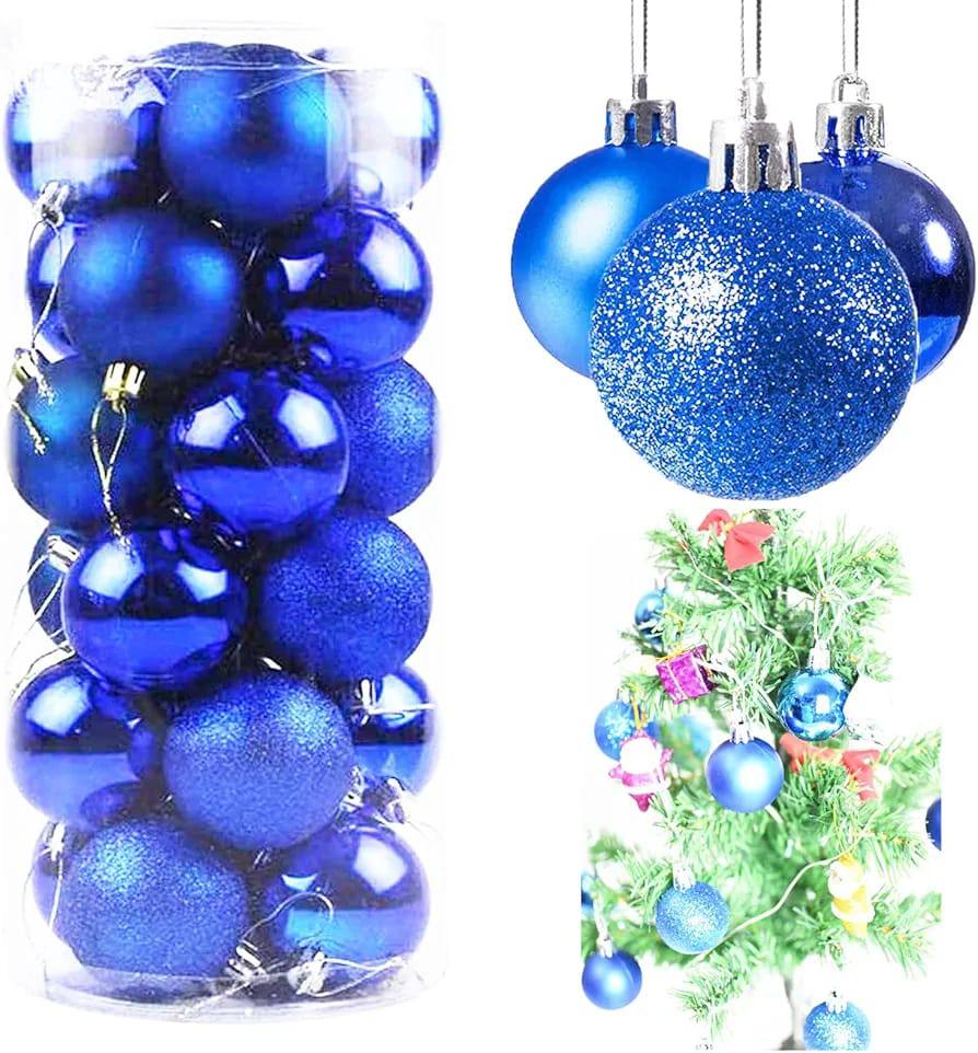 24pcs Christmas balls decor set
