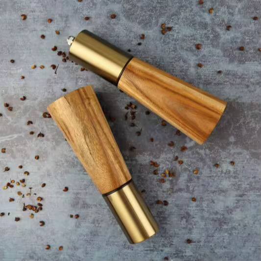 2pc set Luxury kitchen pepper & salt grinder