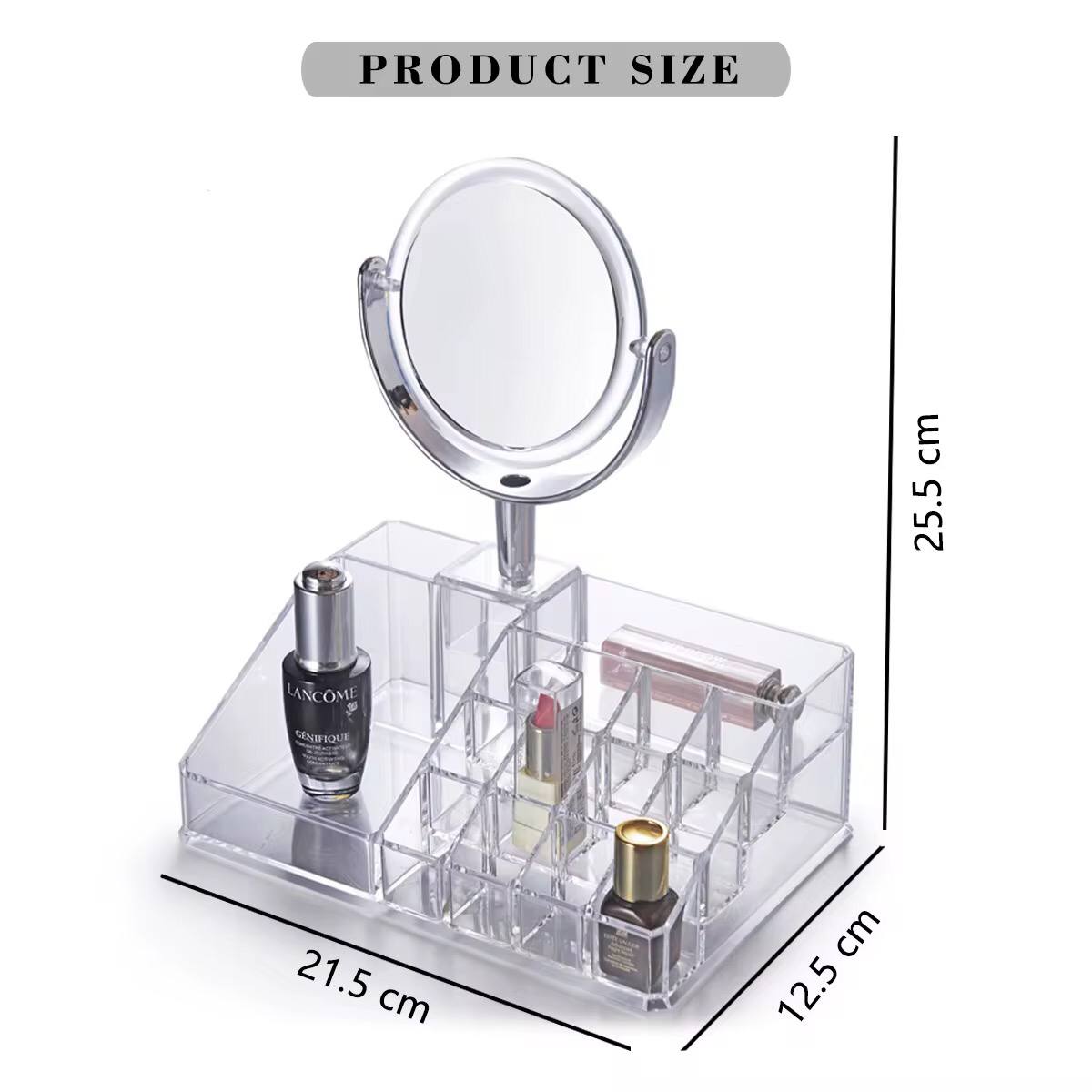 Acrylic cosmetic organiser