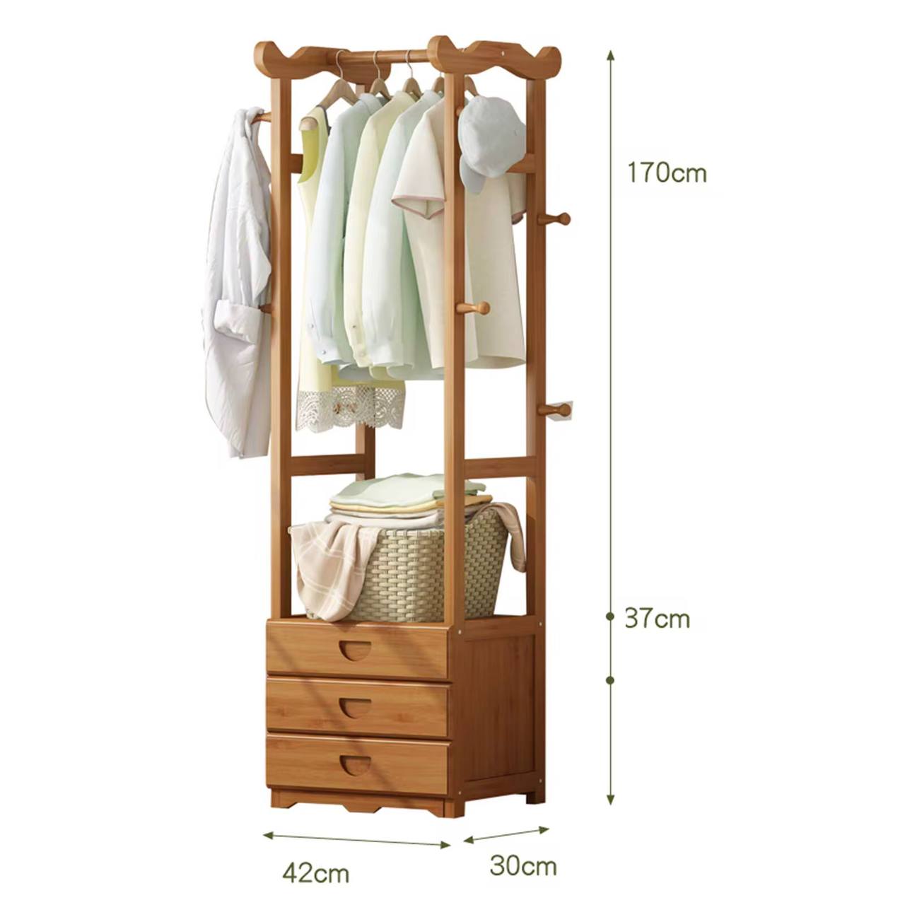 Multiple purposes cloth rack organizer