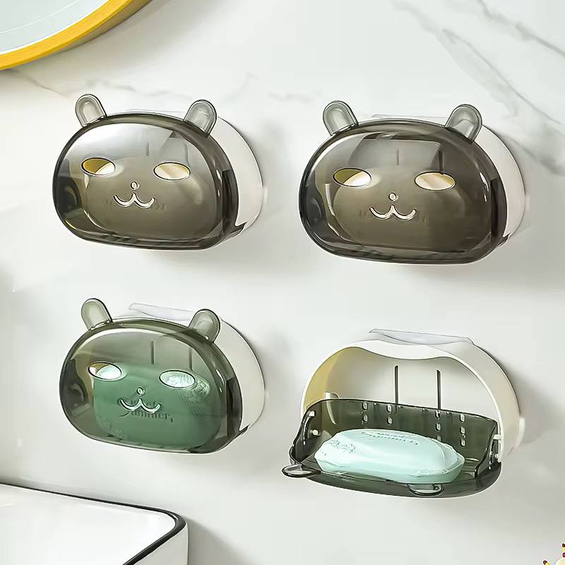 Cartoon Rabbit single Soap Holder With Cover