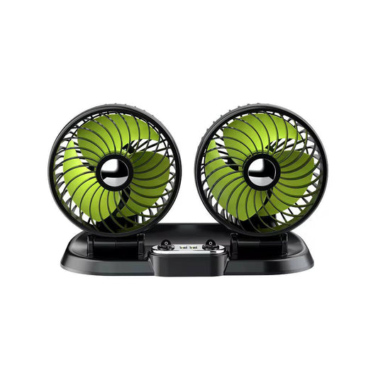 2 speed Double headed vehicle fan (Car Cigar lighter DC powered) 
 shopping