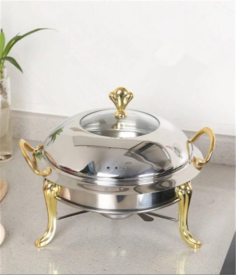 Stainless steel 28cm furnace chaffing dish food warmer