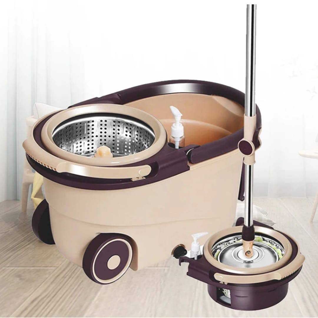 360° Spin Mop with Bucket and Dehydration Basket