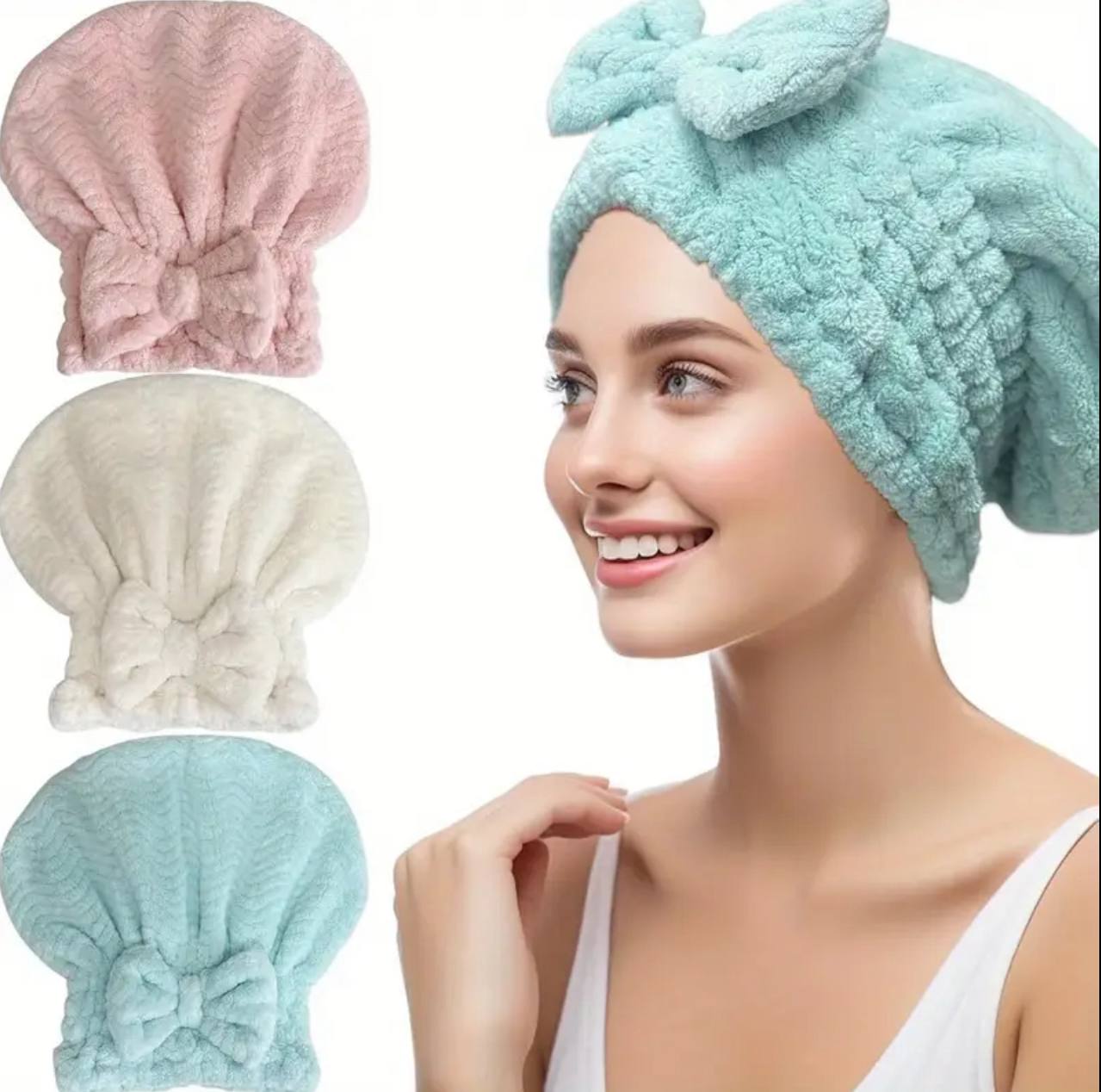 Super absorbent quick drying hair capkñh