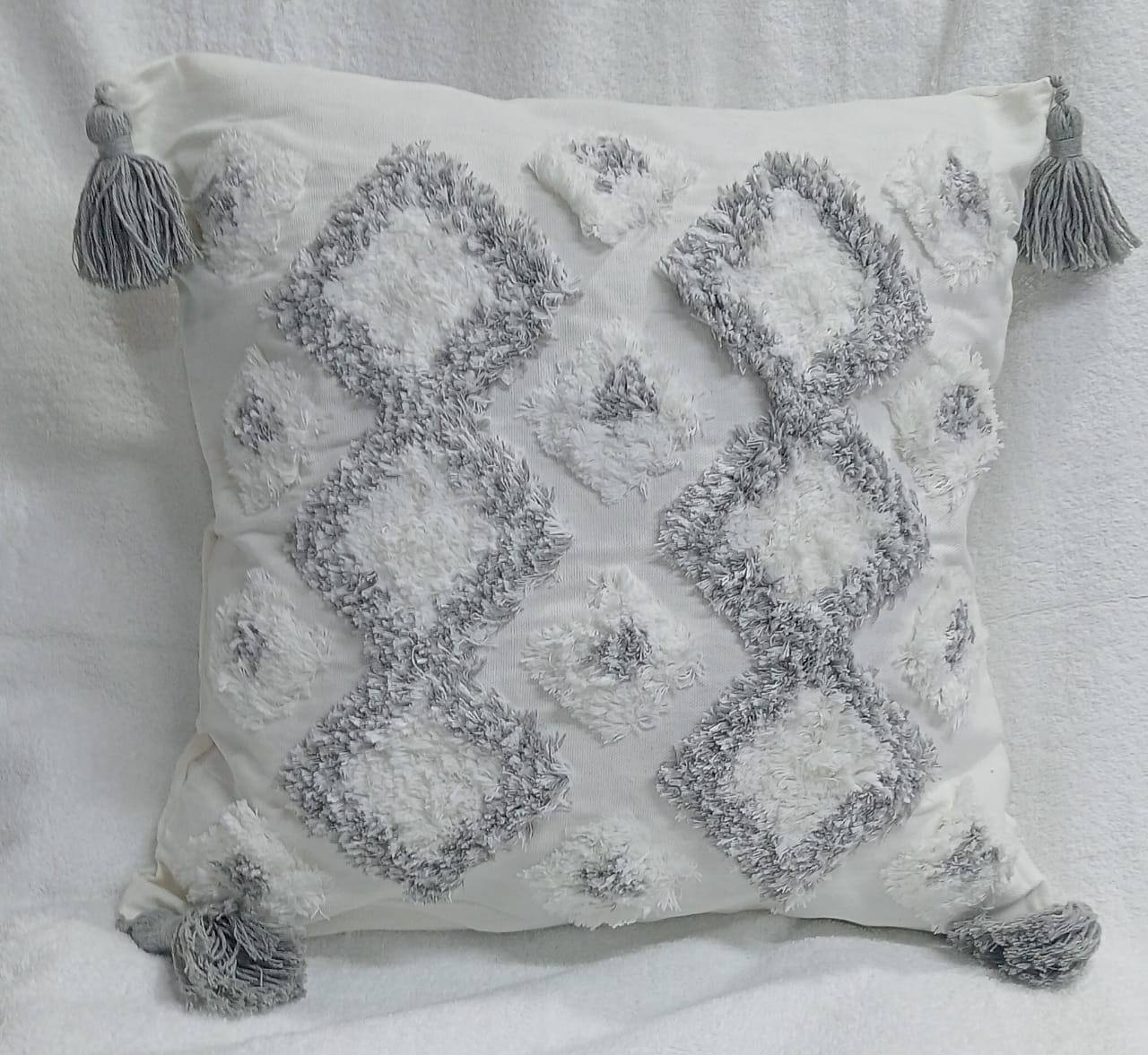 Boho  vintage tufted throw pillow covers