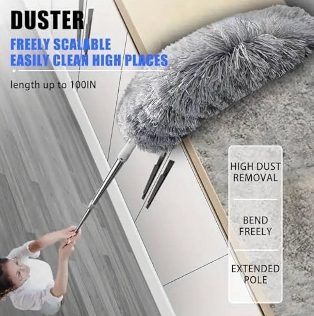 Multifunctional retractable duster