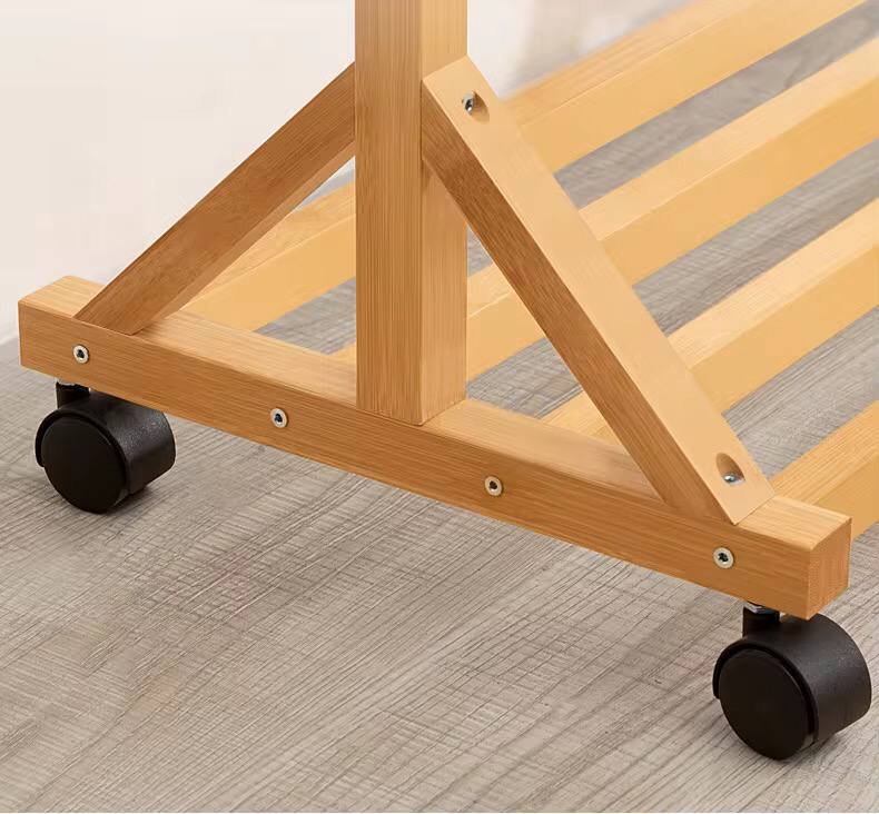 Bamboo cloth rack
