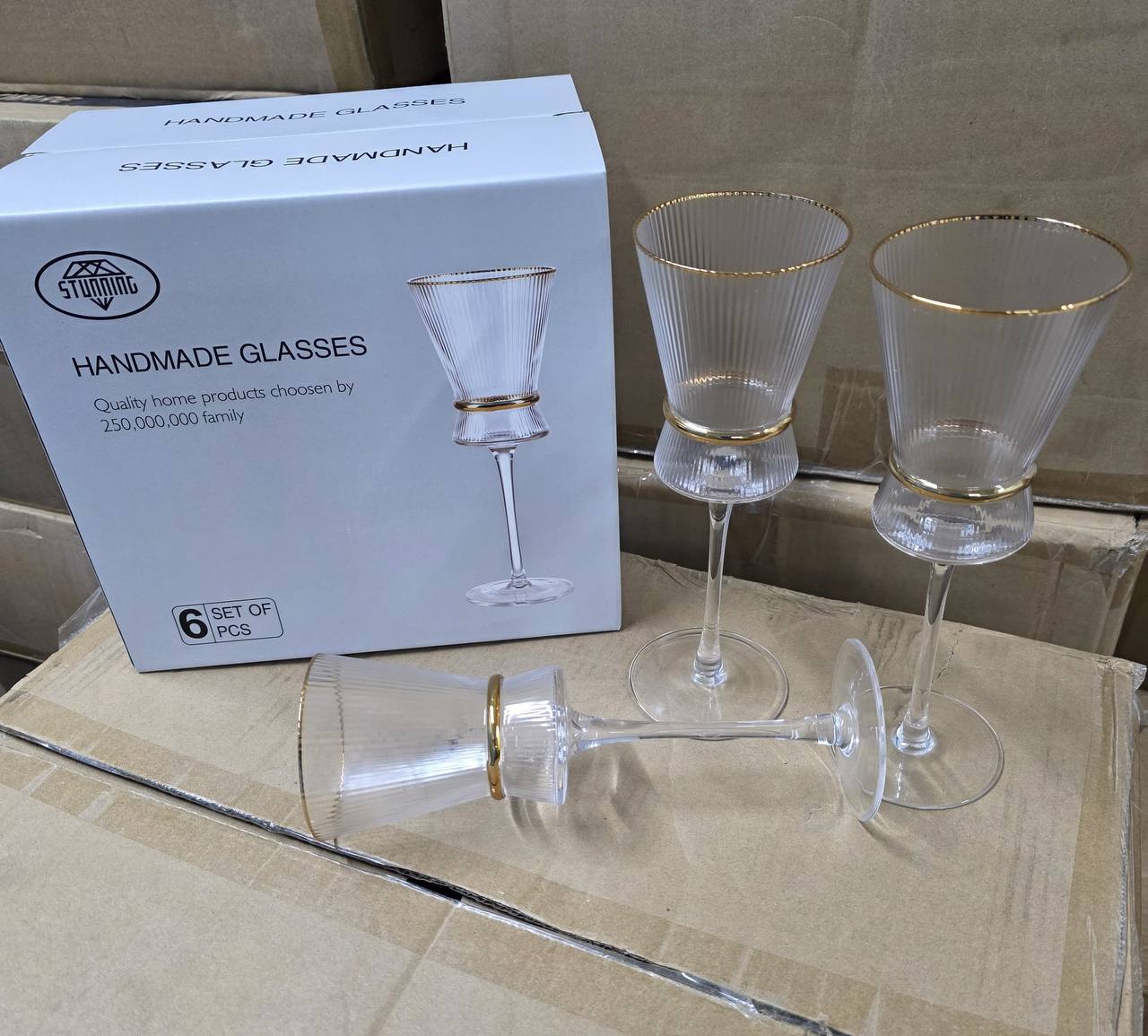Elegant Crystal Wine Glass