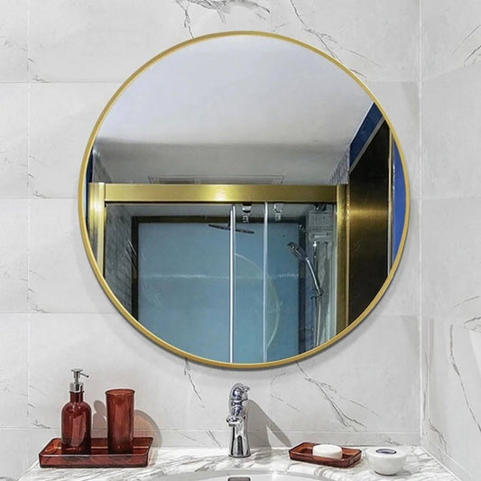 Contemporary Round Mirror For Bathroom Vanity, Entryway, Living room 
Size: 90cm