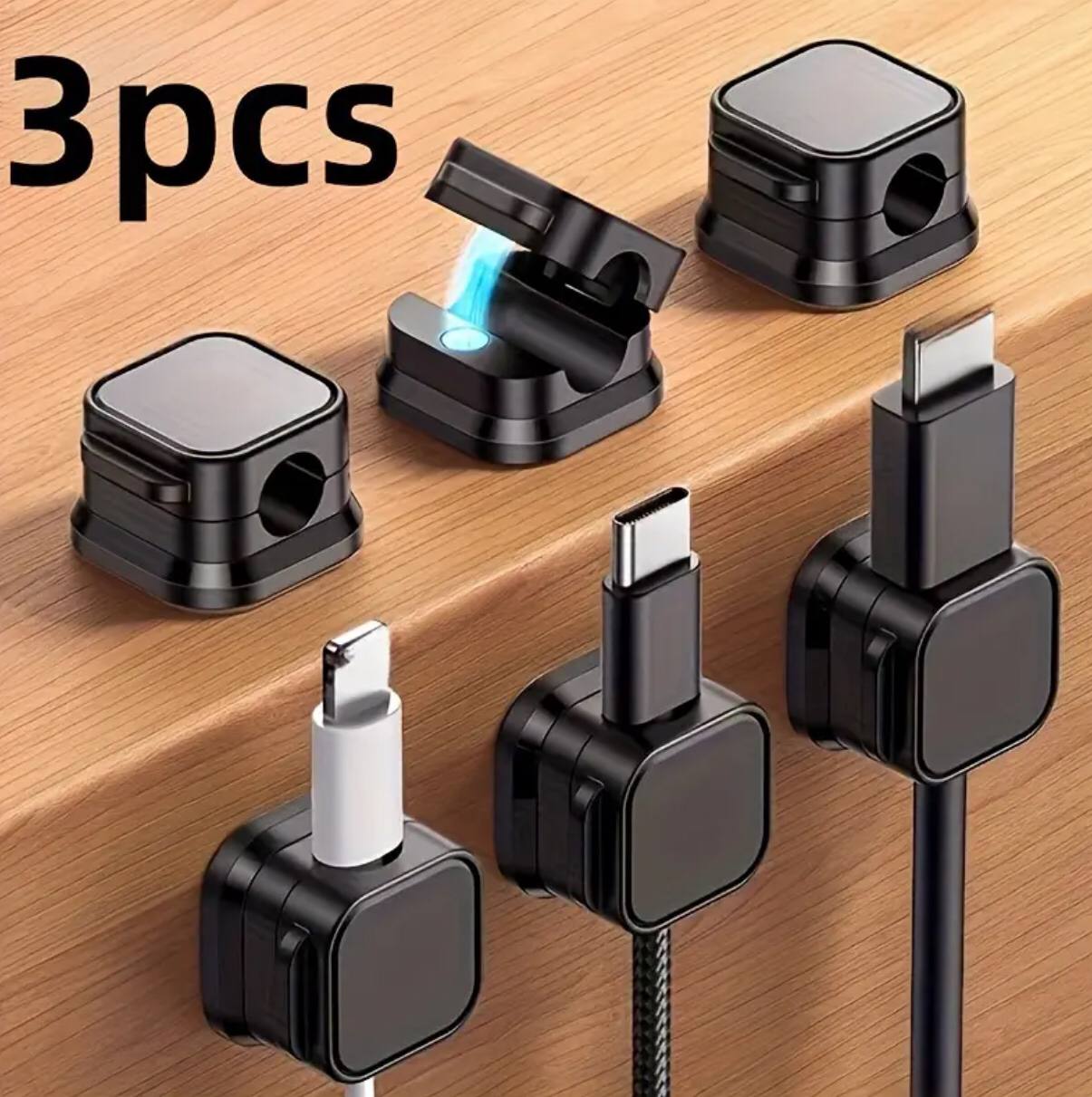 3Pack Magnetic Cable Clips