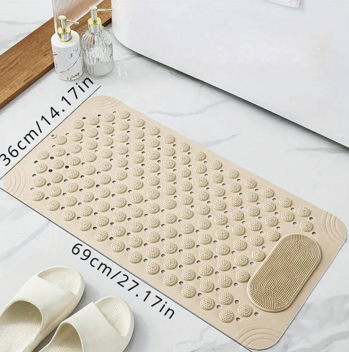 Antislip bathroom mat