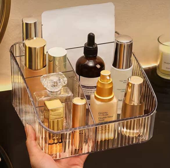 5 grid remote/cosmetic organiser