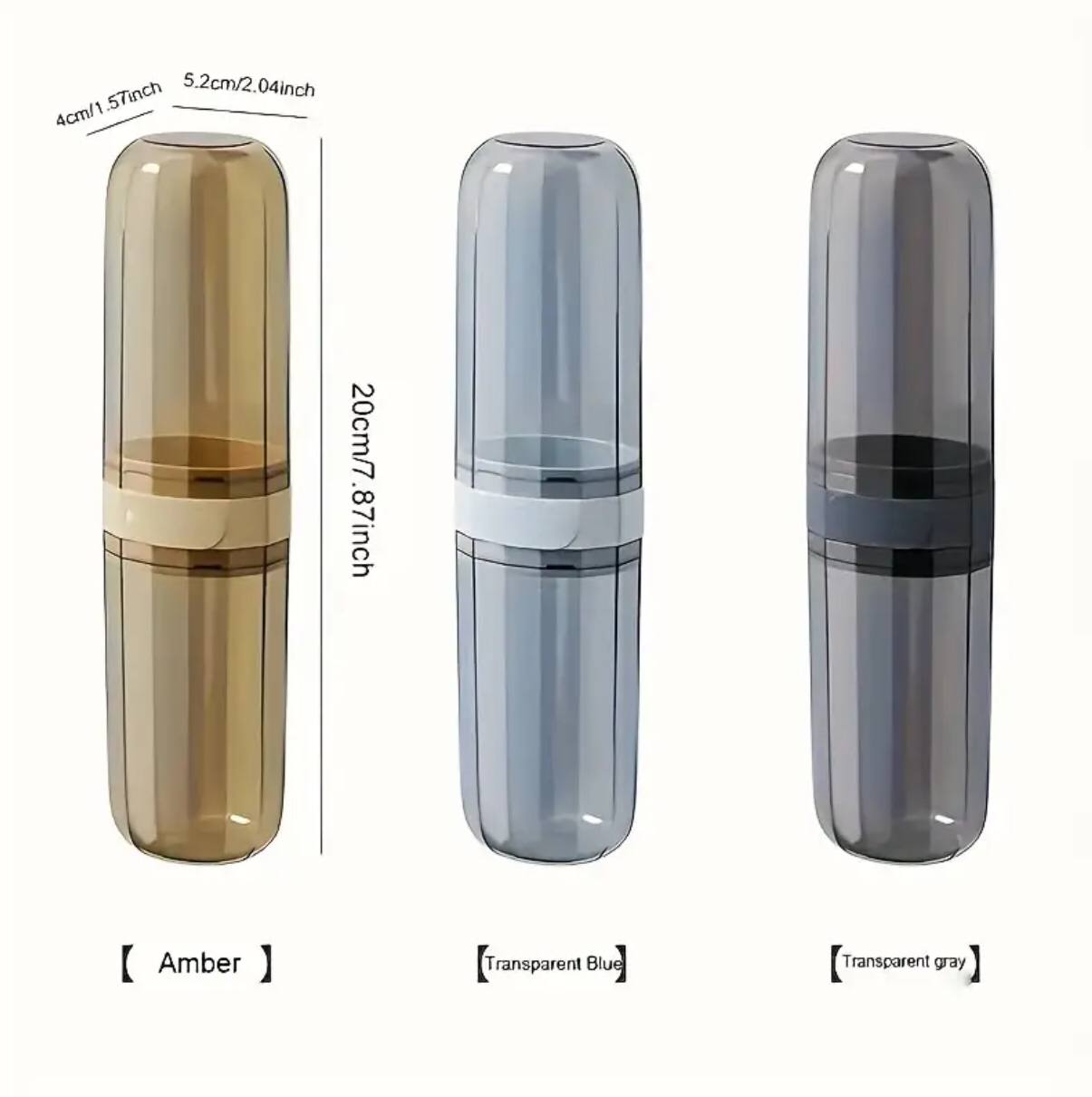 Portable travel toothbrush/toothpaste holders .