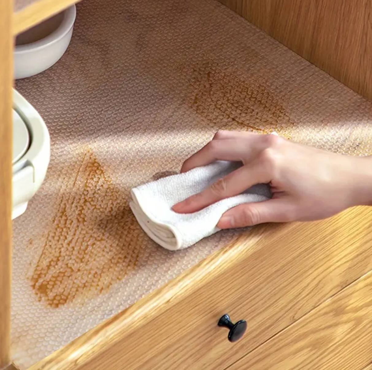 Kitchen clear drawer liners