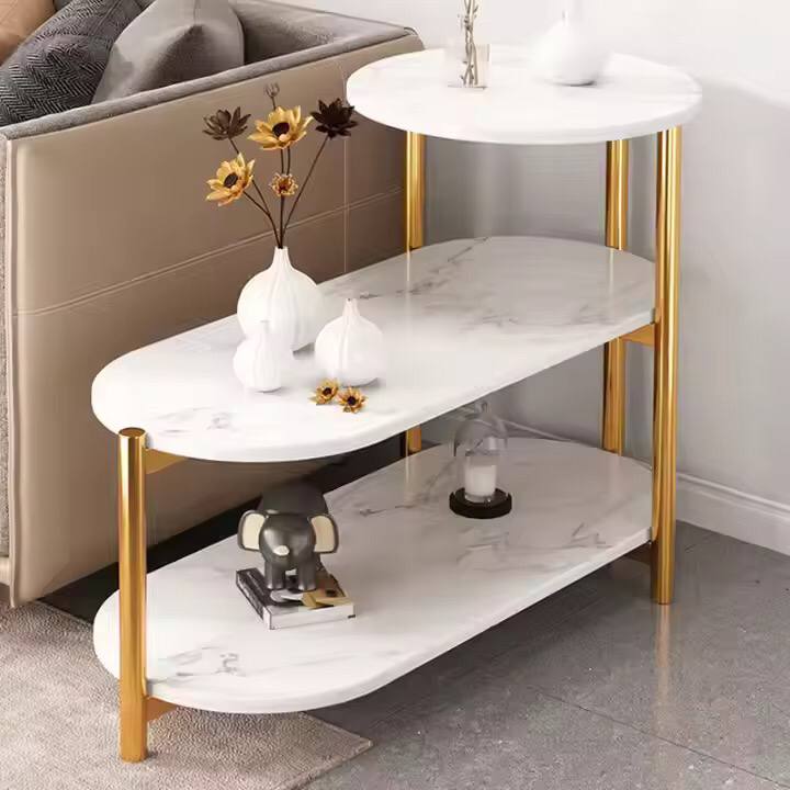 Multiple purposes organizer simple side Table Tripple layer