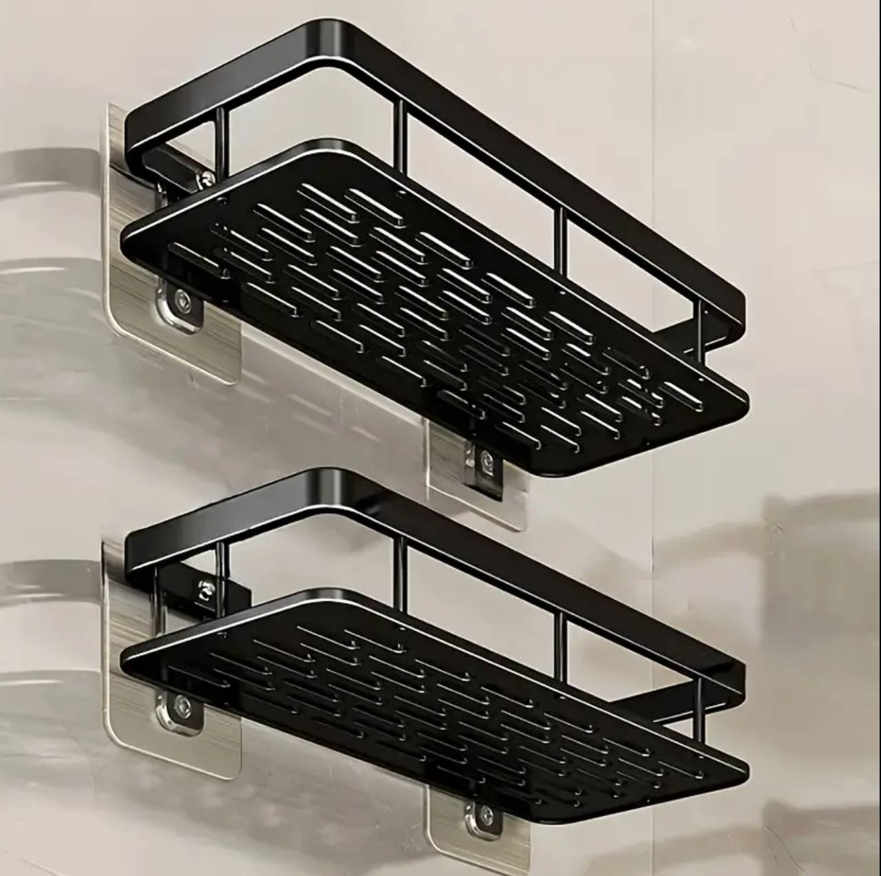 Double bathroom racks