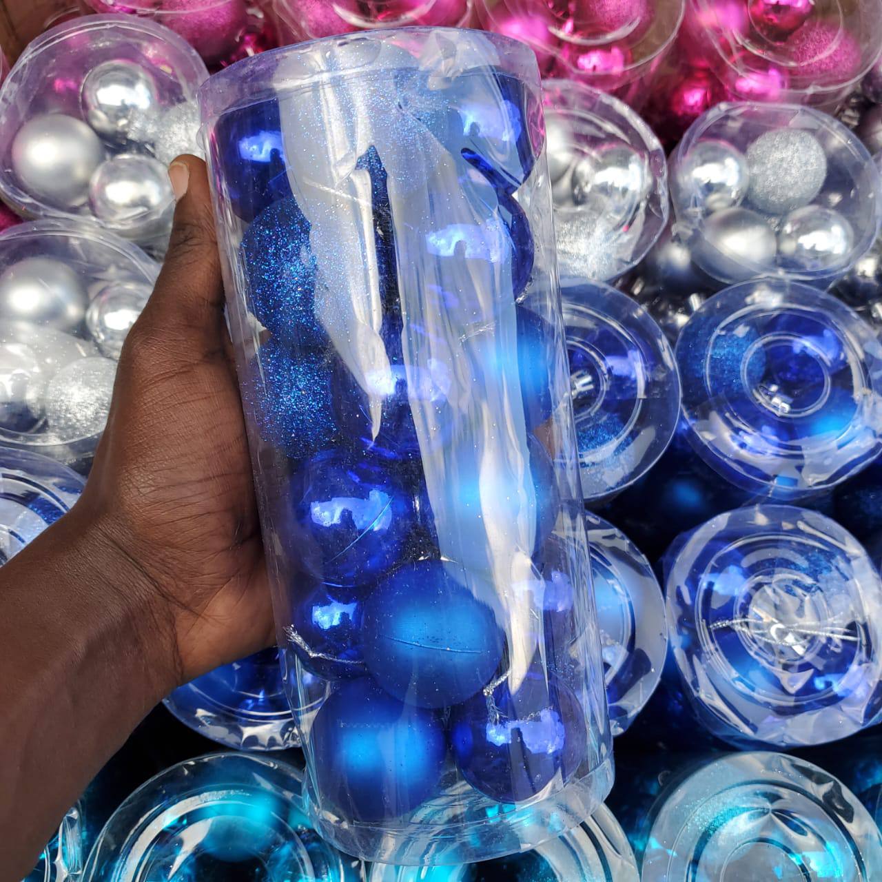 24pcs Christmas balls decor set