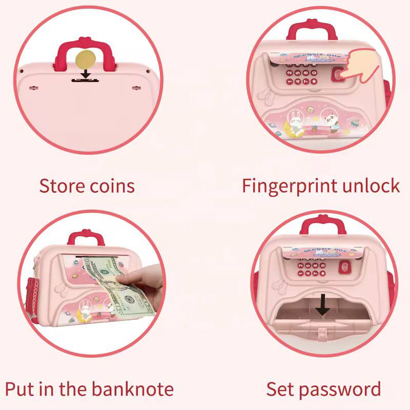 Handbag design Password and  Fingerprint  portable  ATM  Money