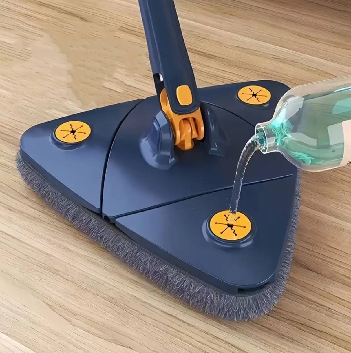 Triangle Mop 360 Rotatable Extendable Adjustable Cleaning Mop