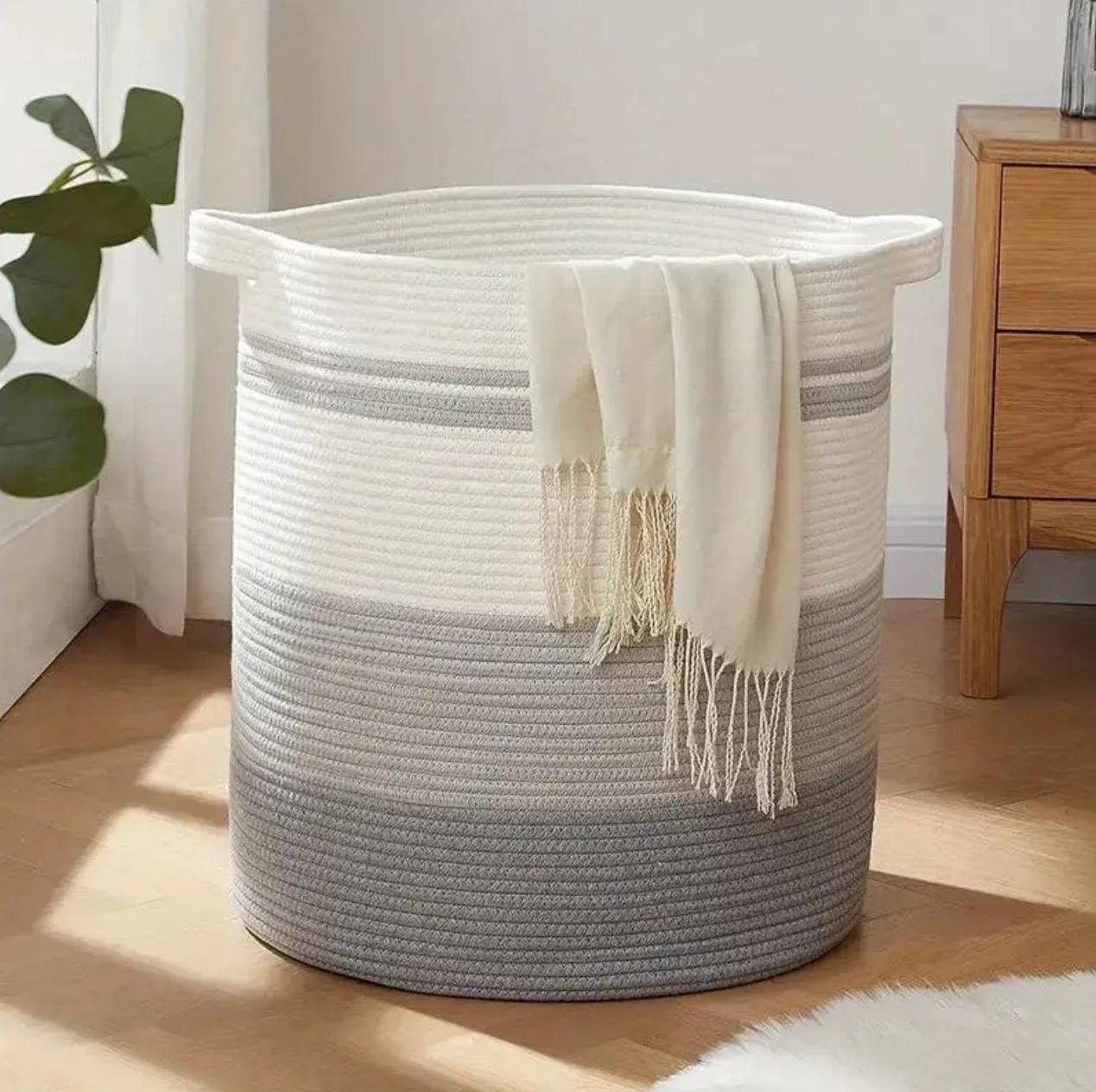 Cotton Rope Basket.