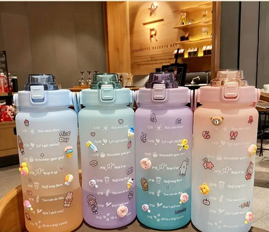 2L Motivational water bottle