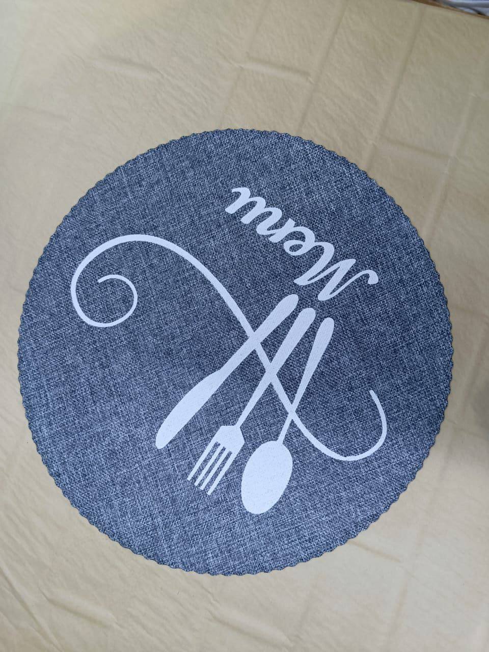 Round table mats 6pc set