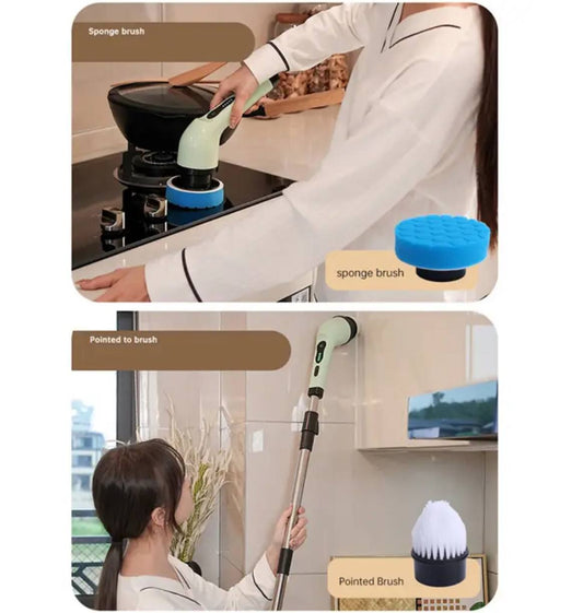 Rechargeable 6-in-1 Spin Scrubber Brush