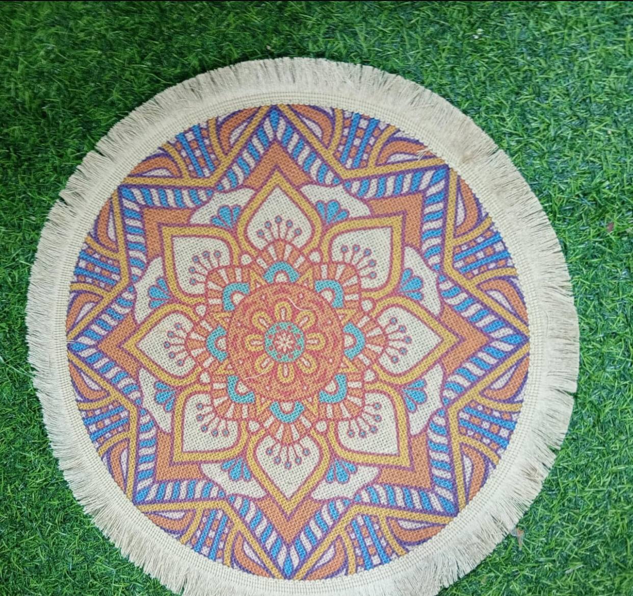 Round, Set of 6 -Bohemian mats