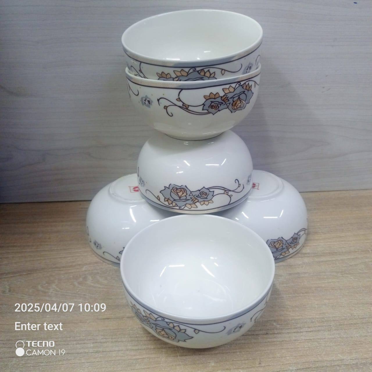 6pcs ceramic soup bowls