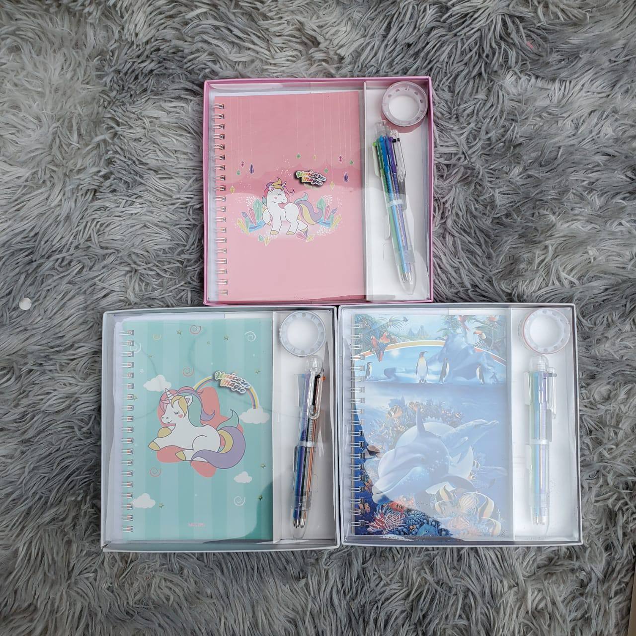 *3 in1 Unicorn Notebook