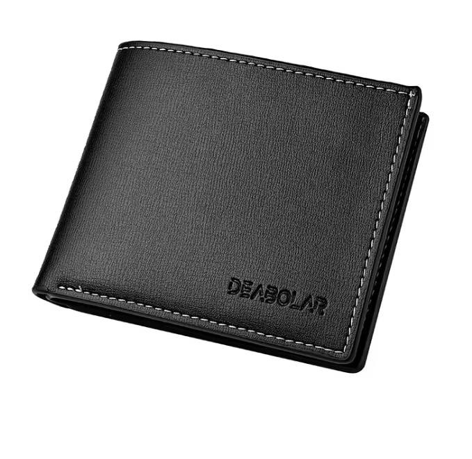 Men's fashion slim soft leather wallet