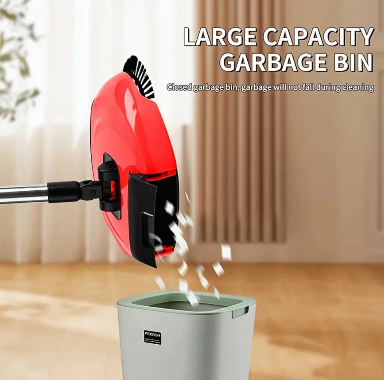 Manual Sweep drag all in one rotating brush