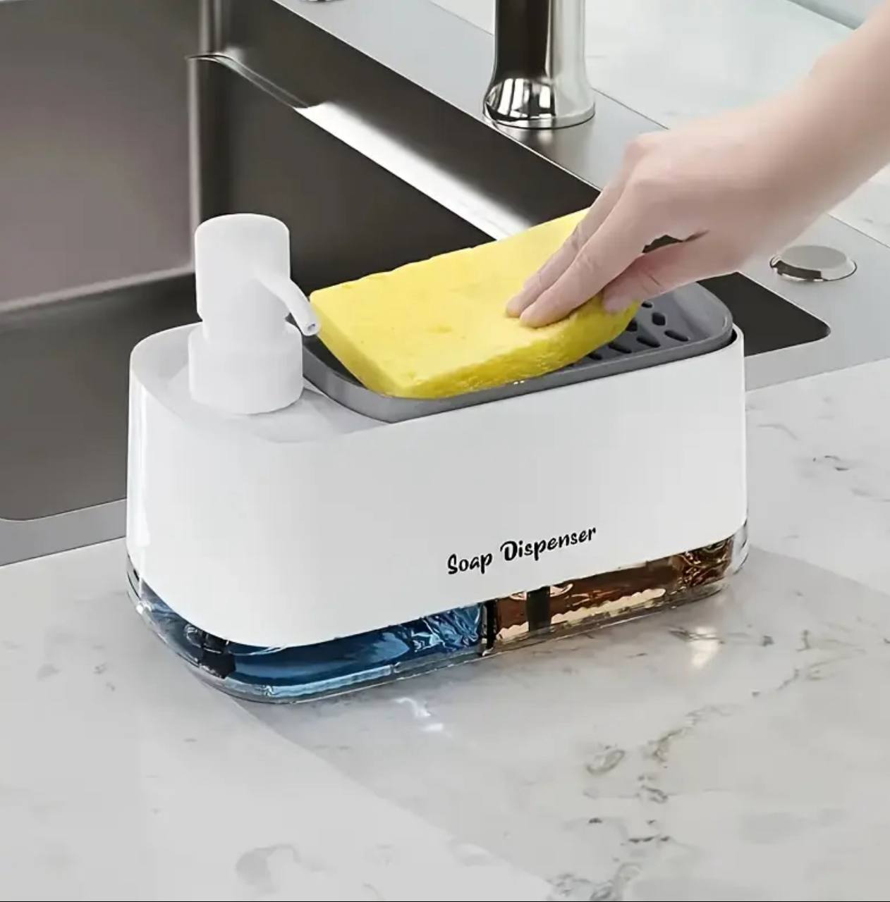 Hand and Dish liquid Soap Dispenser Set for Kitchen