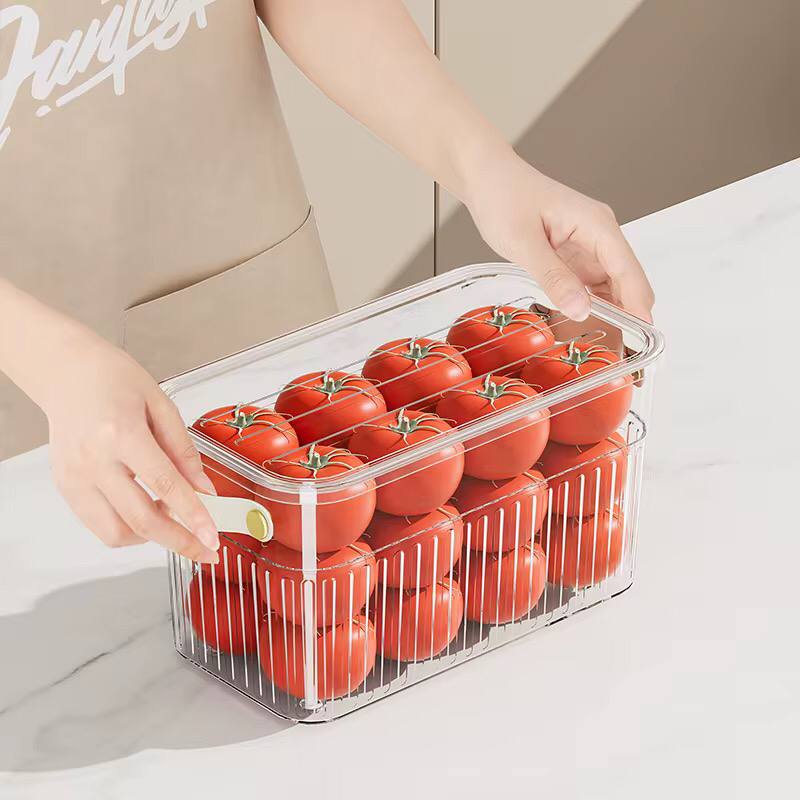 Stackable acrylic fridge containers