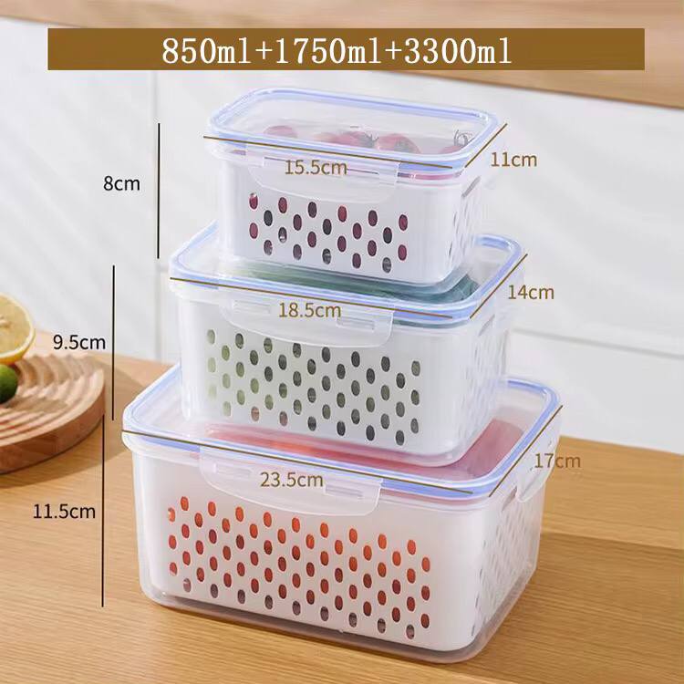 Fridge storage containers(3 in 1)