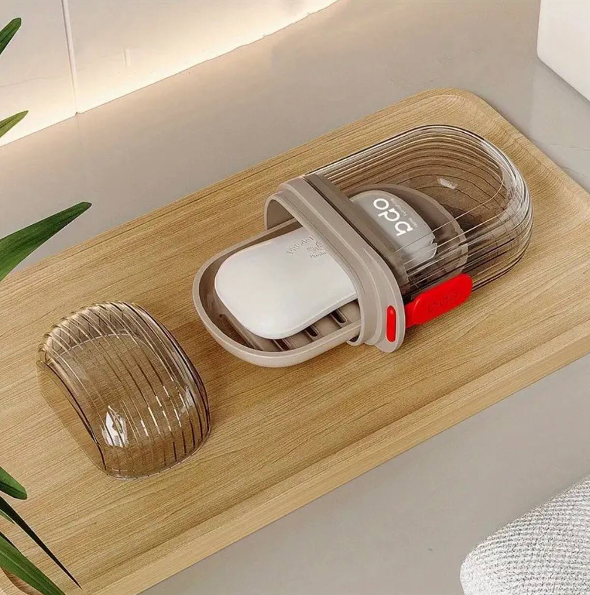 Portable travel soap holders.