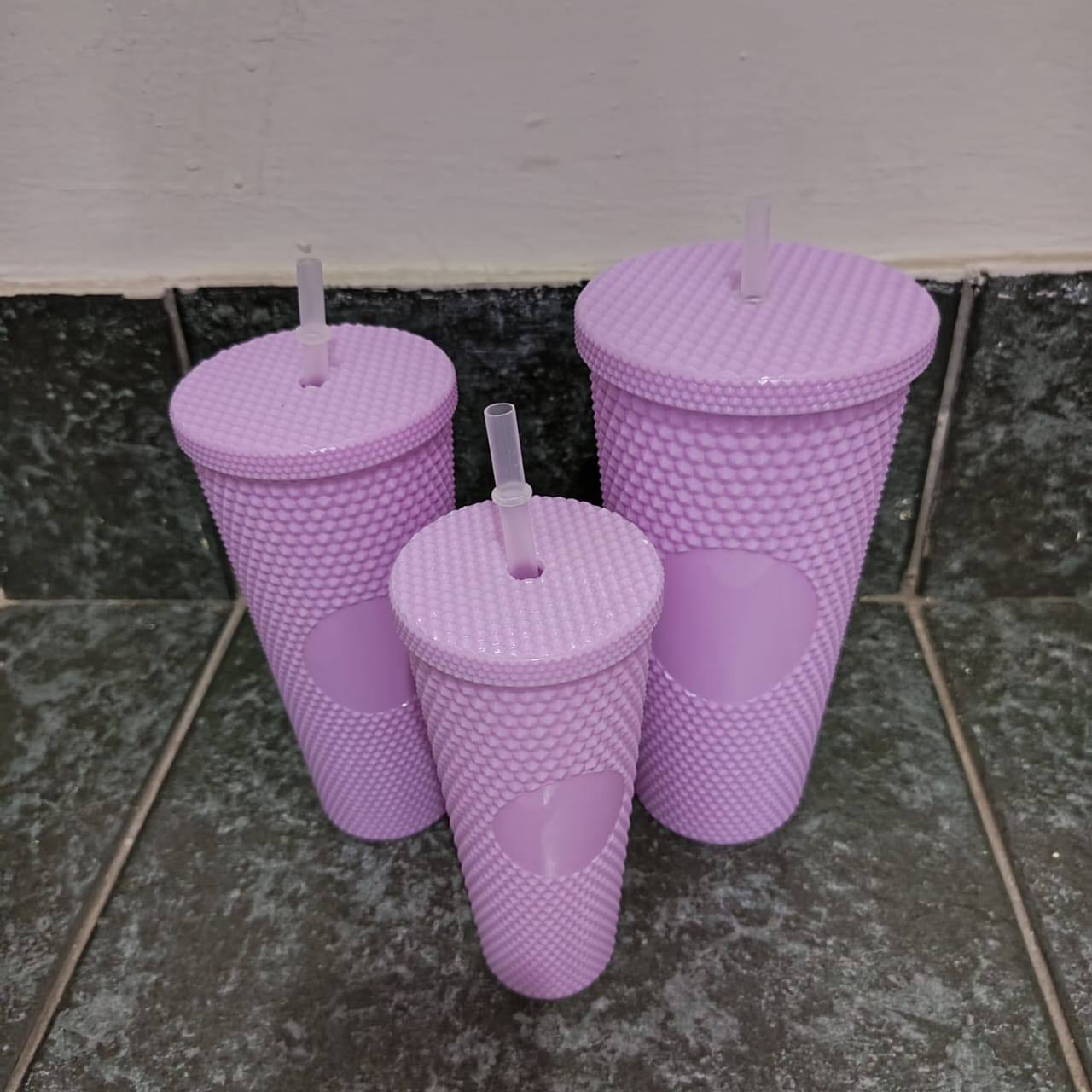 3in1 Starbucks studded tumbler set