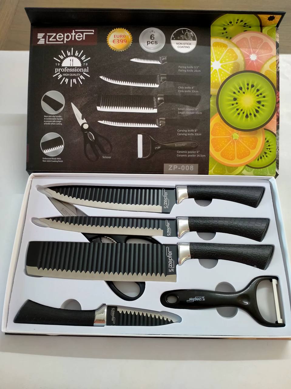 6pcs knife gift pack set