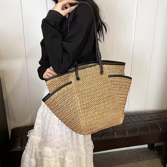 Large Capacity Women's Straw Tote Bags