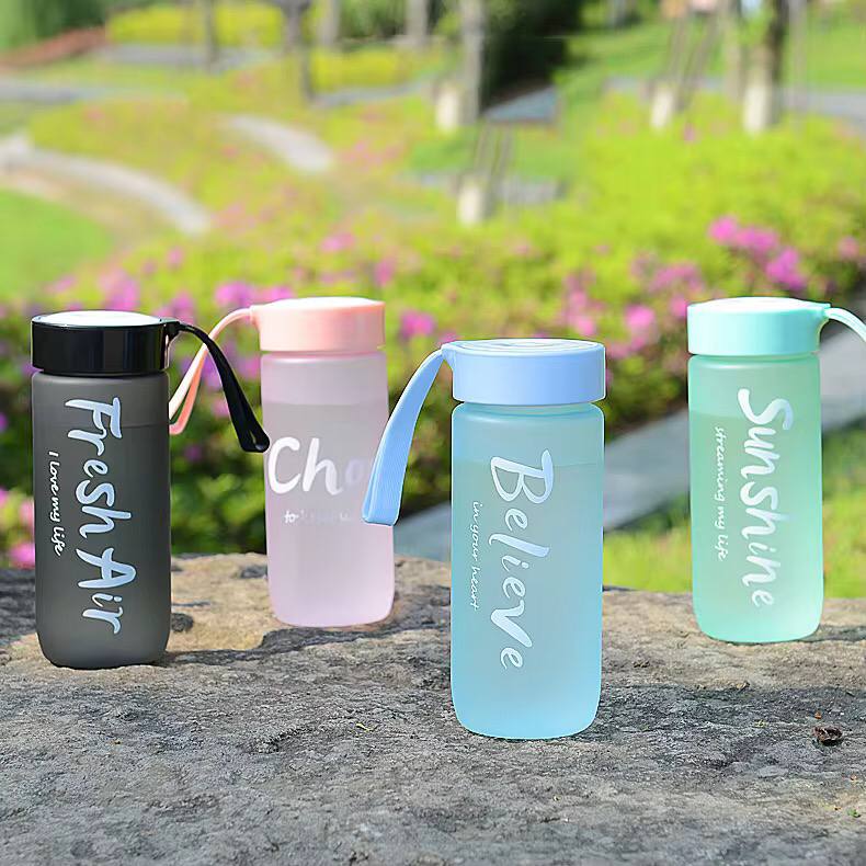 Frosted water bottles