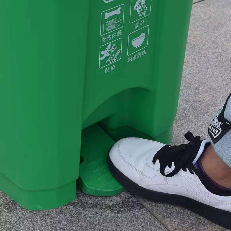 Trash Can Dustbins Outdoor Recycling Bins, Large Shatterproof Easy To Clean Dustbins Garbage Container Trash Barrel