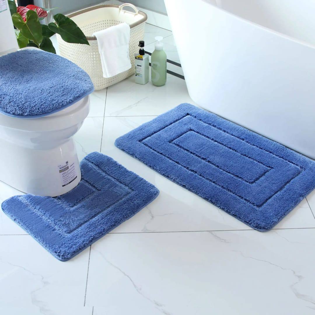 3pcs Bathroom mats,*  super nonslip underside