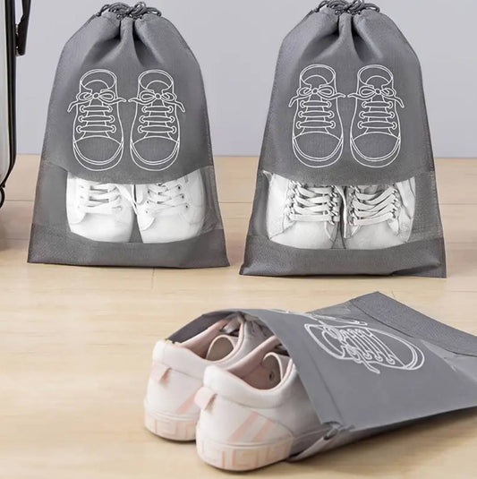 Drawstring Non woven Travel shoe Bags