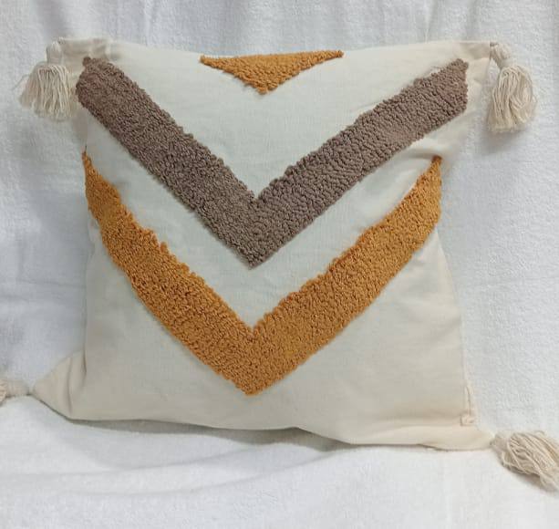 Boho  vintage tufted throw pillow covers