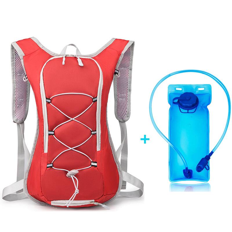 Lightweight hydration backpack with bladder