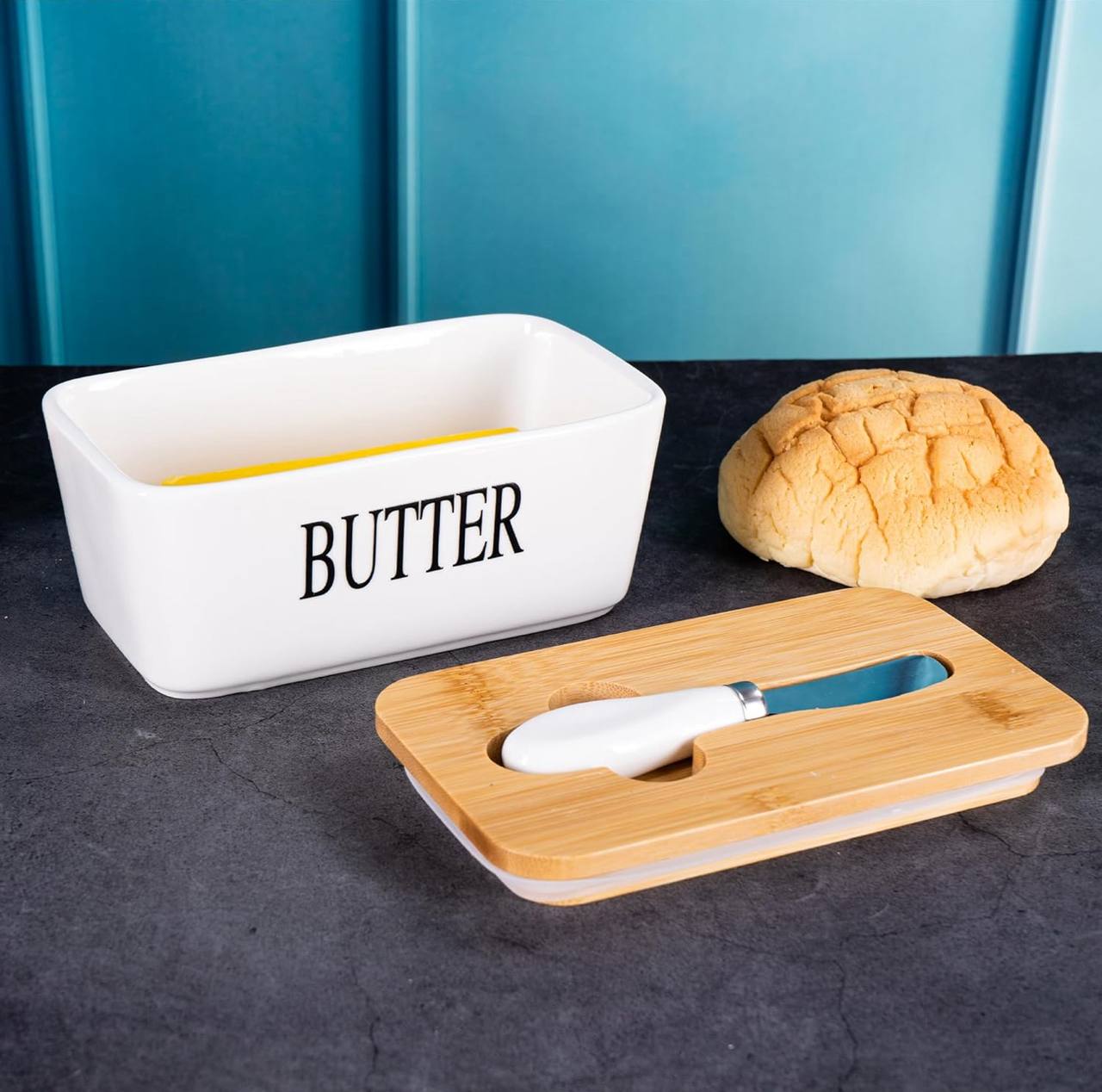 Ceramic butter set