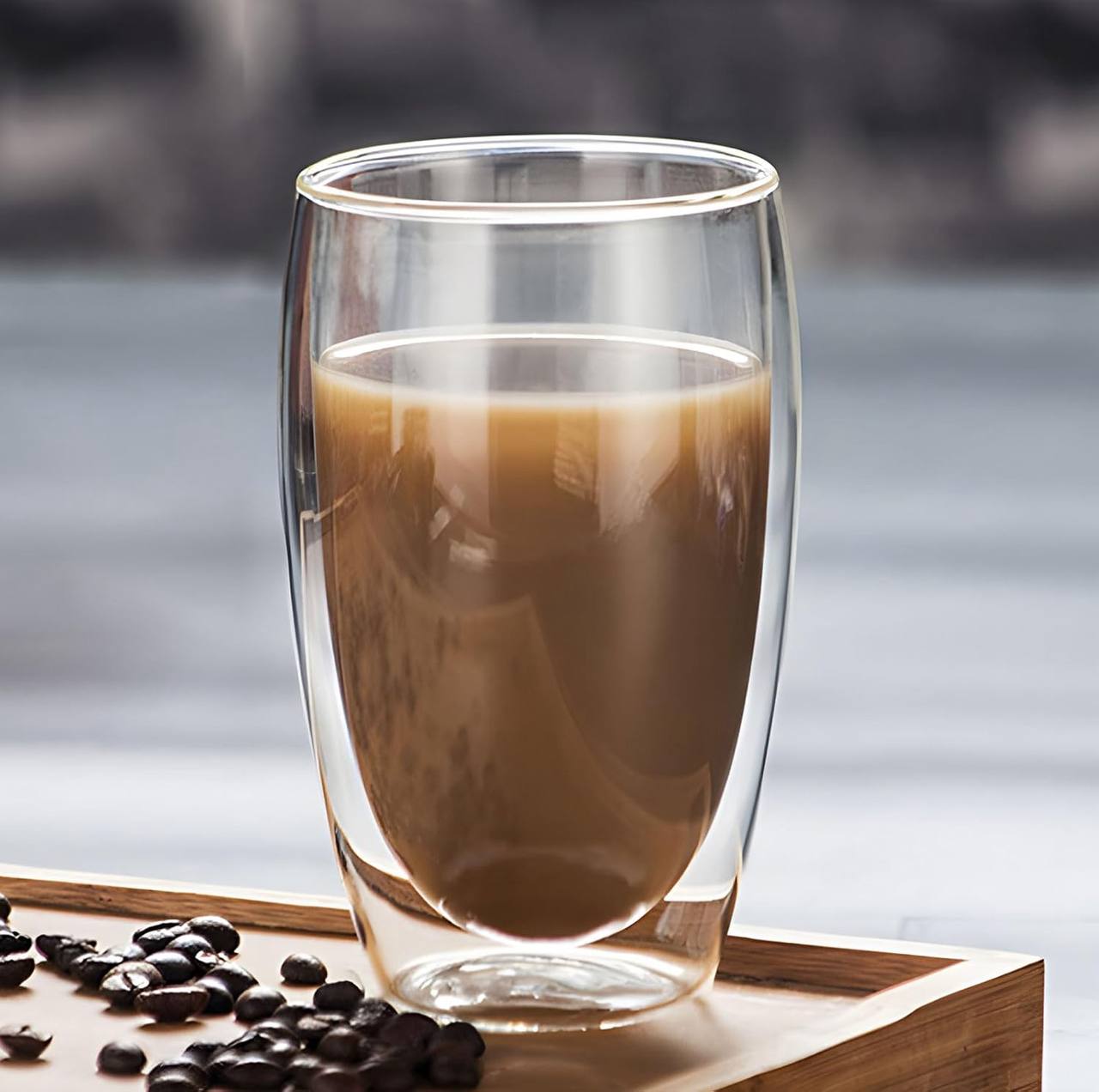 Double Wall Glass Cup.