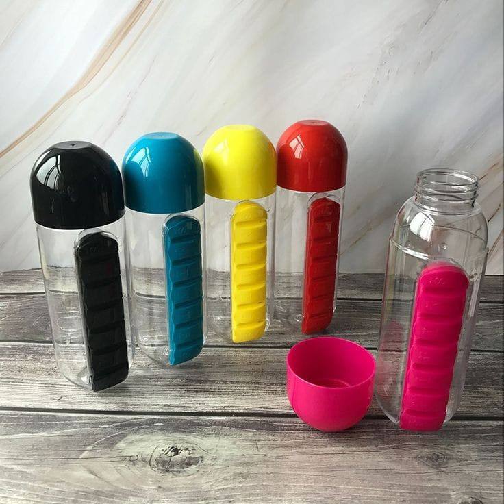 Pill organizer bottle