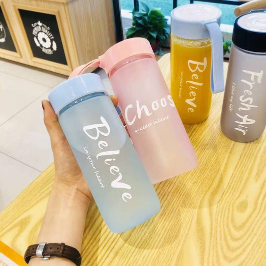 Frosted water bottles